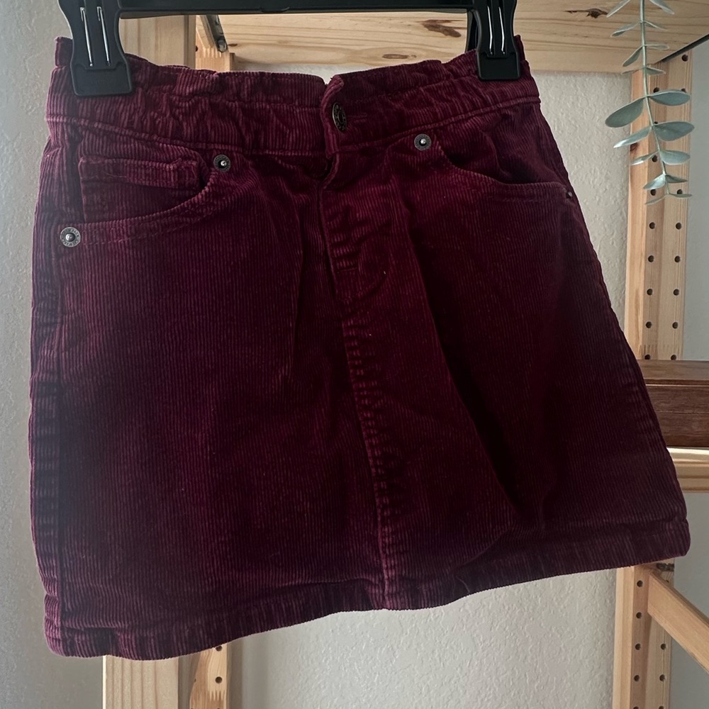 Cat & Jack Burgundy Corduroy Skirt